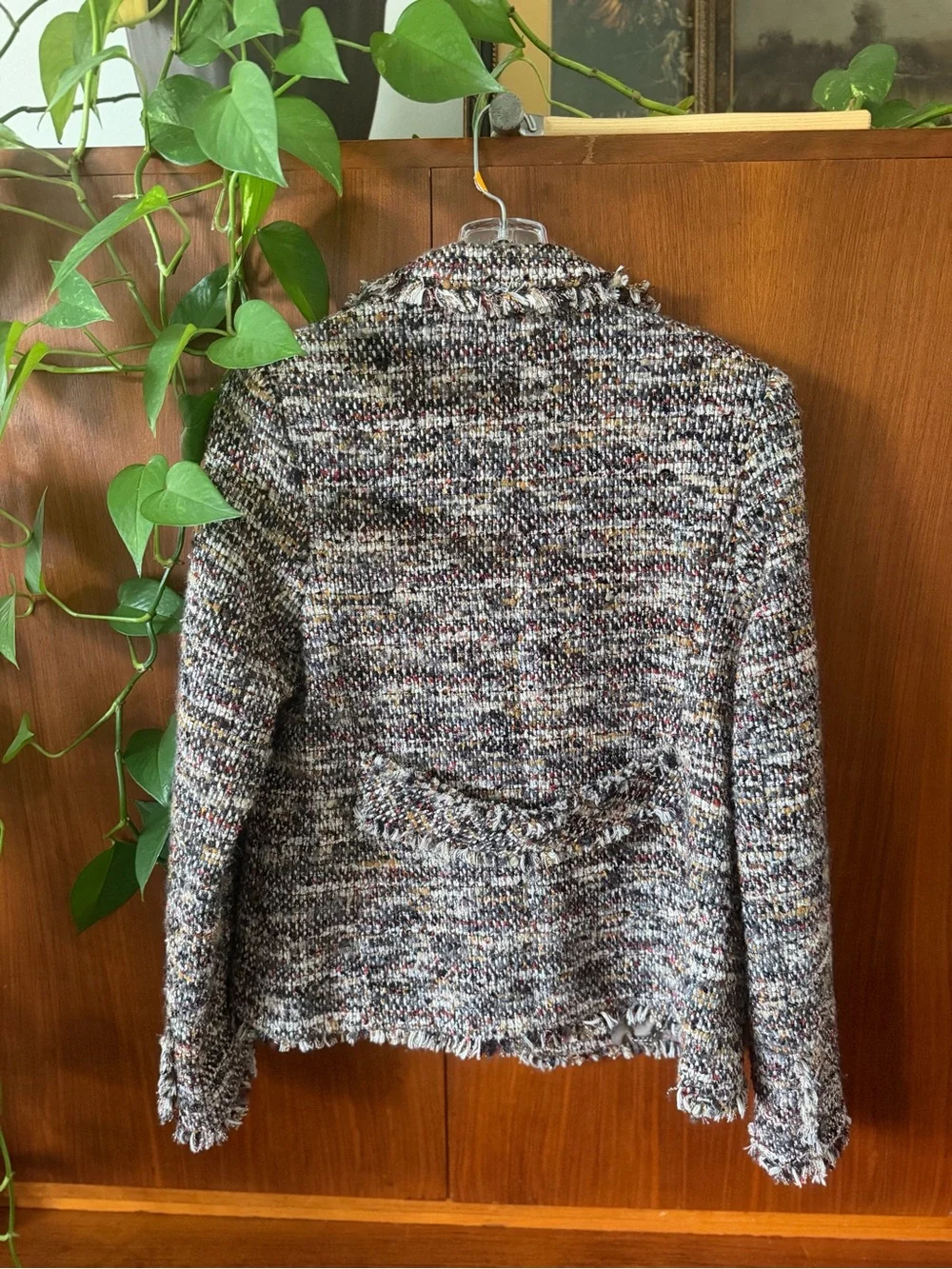 CHANEL Multicolor Tweed Jacket - Women's Classic Frayed Hem